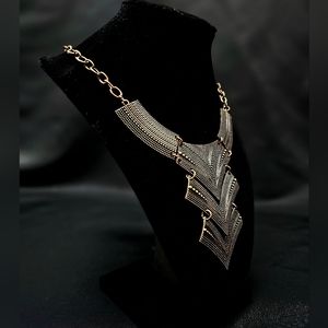 Antiqued Copper 'Fiercly Pharaoh" Paparazzi Necklace Matching Earrings